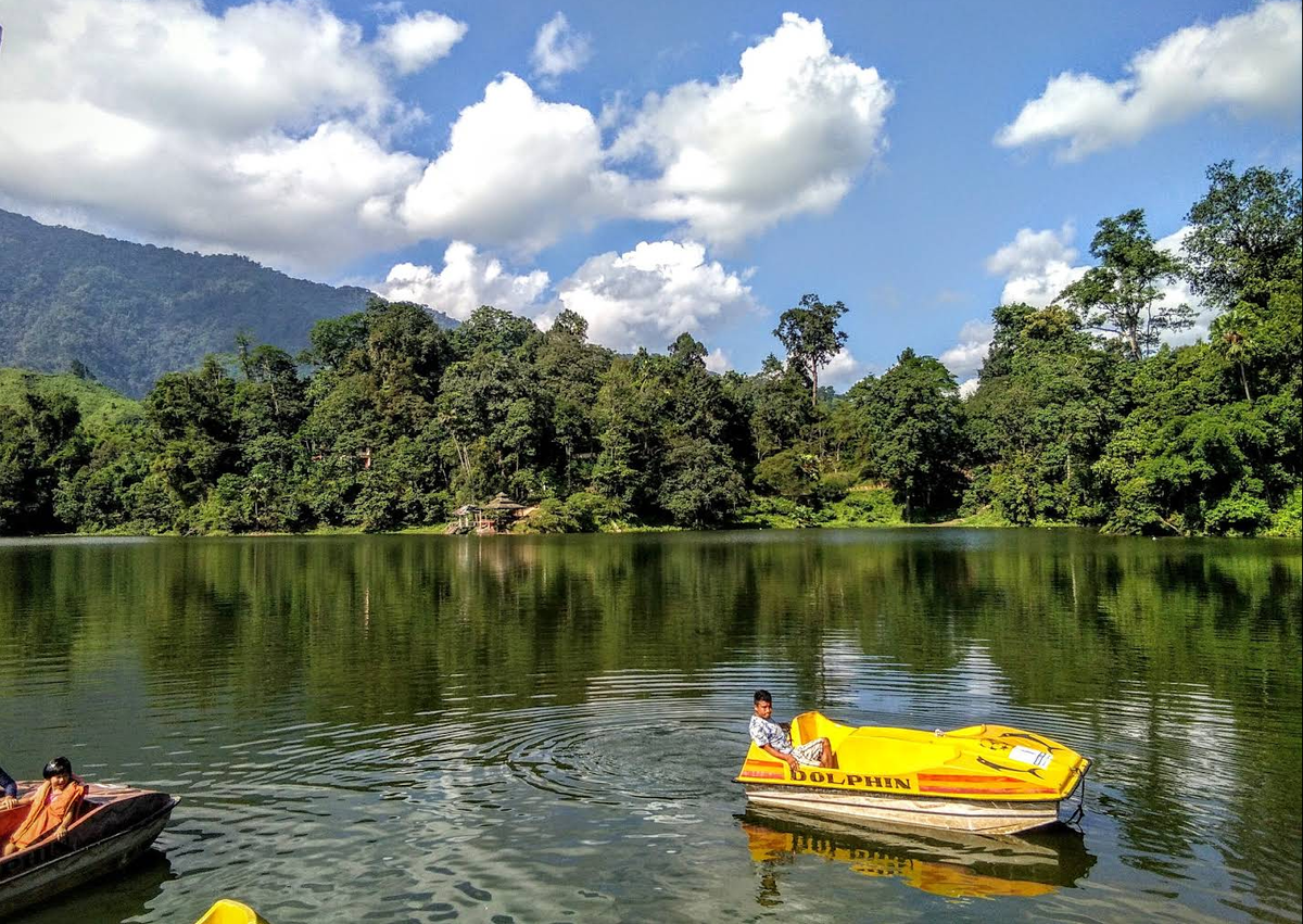 Boating in Ganga Lake